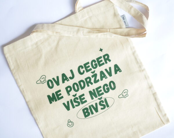 Ceger sa natpisom - "ovaj ceger me podržava više nego bivši"